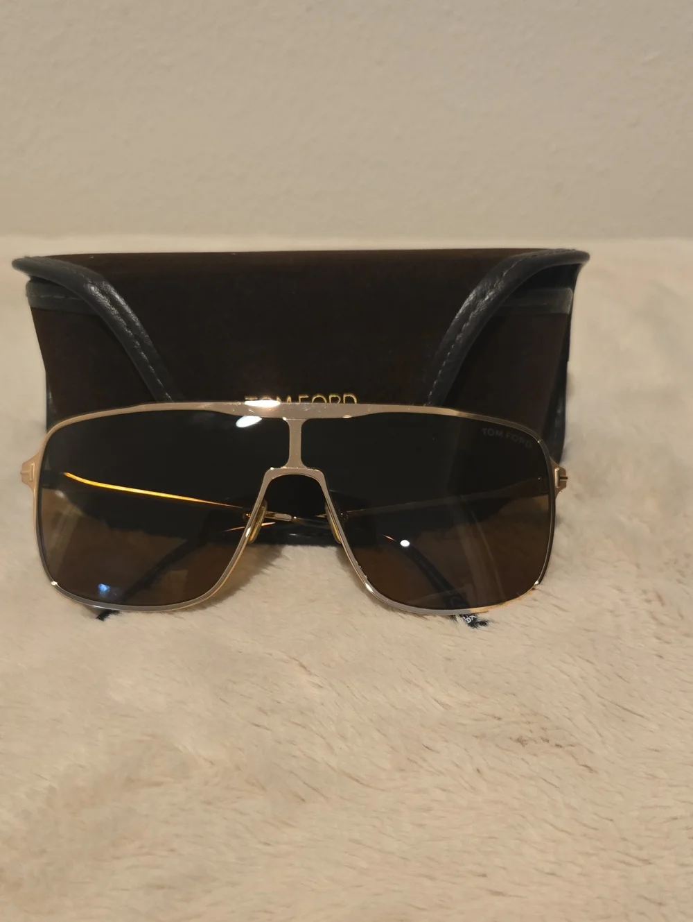 TOM FORD ZappaGeometric-Frame Sunglasses